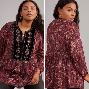 Anthropologie Daniel Rainn Glenda Top 3X